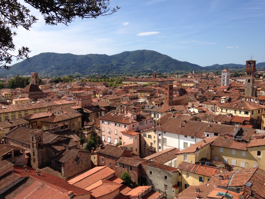 View from Torre Giunigi in Lucca, Tuscany